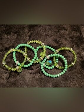 Sassy Jones Key Lime Malia Bracelet Stack